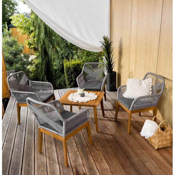 Комплект садових меблів Di Volio Piago Сірий/графіт-0