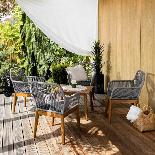 Комплект садових меблів Di Volio Piago Сірий/графіт-2