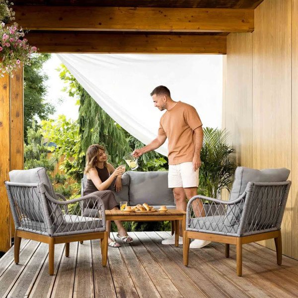 Комплект садовой мебели Di Volio Ragio Серый-1