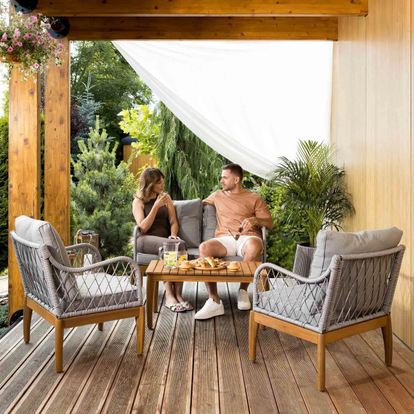 Комплект садовой мебели Di Volio Ragio Серый-2