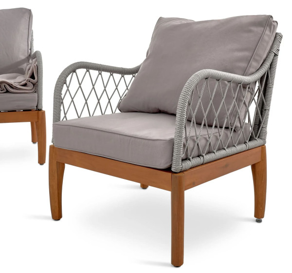 Комплект садовой мебели Di Volio Ragio Серый-11