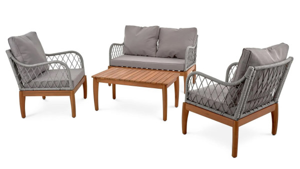 Комплект садовой мебели Di Volio Ragio Серый-10