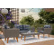 Комплект садових меблів Di Volio Riva Коричневий/сірий-1-thumb