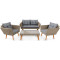 Комплект садових меблів Di Volio Riva Коричневий/сірий-3-thumb