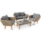 Комплект садових меблів Di Volio Riva Коричневий/сірий-2-thumb
