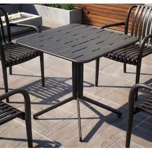 Садовый стол Di Volio Miria Черный 80х80 см