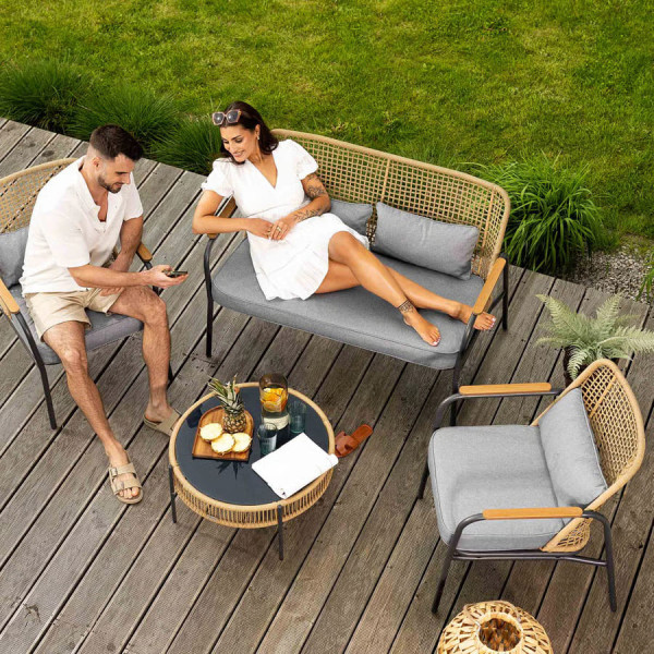 Комплект садових меблів Di Volio Salerno Бежевий-1