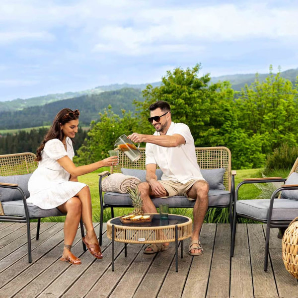 Комплект садових меблів Di Volio Salerno Бежевий-2