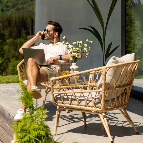 Комплект садових меблів Di Volio Savona Бежевий-3