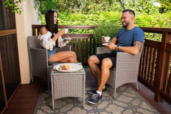 Комплект садових меблів Di Volio Siena Сірий-1