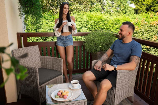 Комплект садових меблів Di Volio Siena Сірий-2