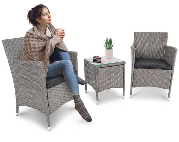 Комплект садових меблів Di Volio Siena Сірий-3