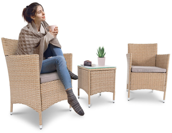 Комплект садових меблів Di Volio Siena Бежевий-3