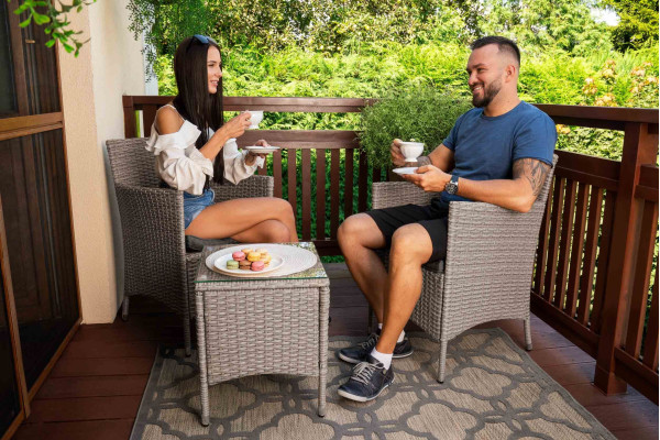 Комплект садових меблів Di Volio Siena Сірий-1