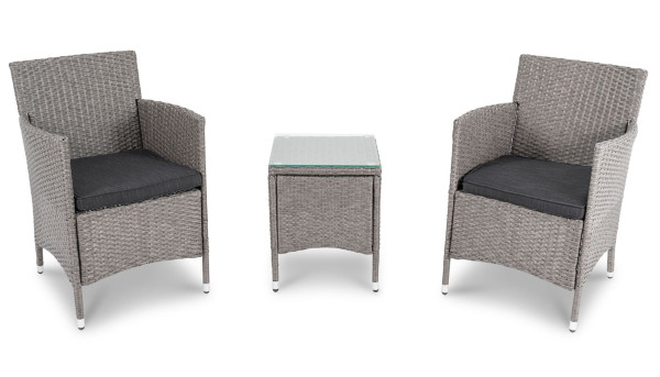 Комплект садових меблів Di Volio Siena Сірий-4