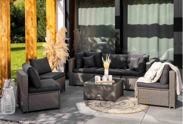 Модульный комплект садовой мебели Di Volio Torino Серый/графит-1