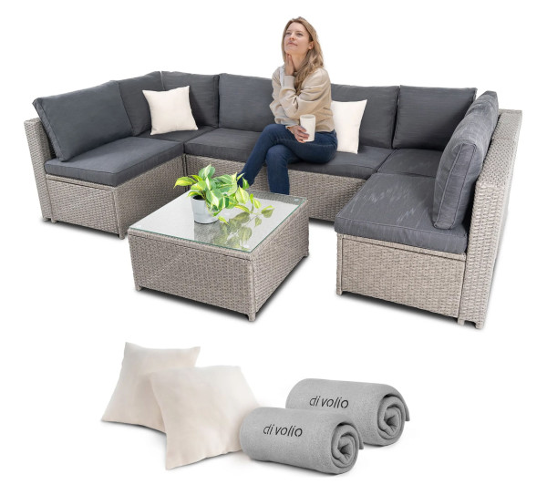 Модульный комплект садовой мебели Di Volio Torino Серый/графит-8