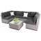Модульный комплект садовой мебели Di Volio Torino Серый/графит-9-thumb