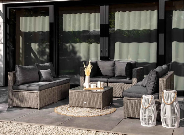 Модульный комплект садовой мебели Di Volio Torino Серый/графит-0