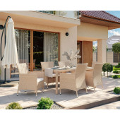 Комплект садових меблів Di Volio VERONA 6+1 Бежевий