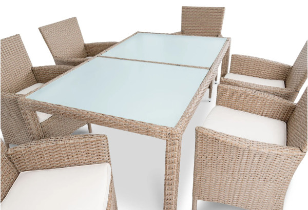 Комплект садовой мебели Di Volio VERONA 6+1 Бежевый-10