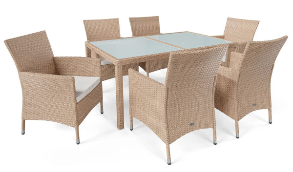 Комплект садовой мебели Di Volio VERONA 6+1 Бежевый-8
