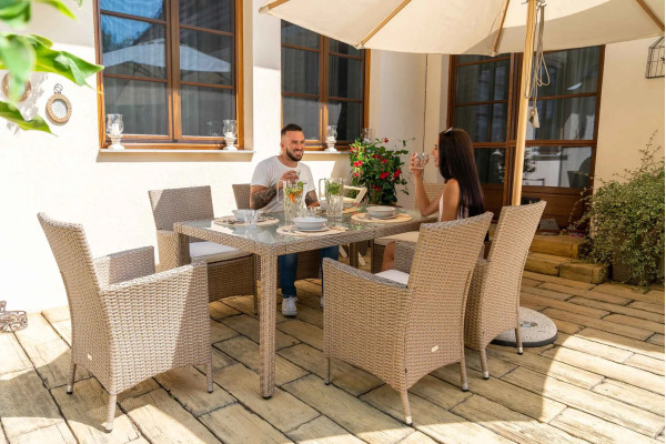 Комплект садовой мебели Di Volio VERONA 6+1 Бежевый-1