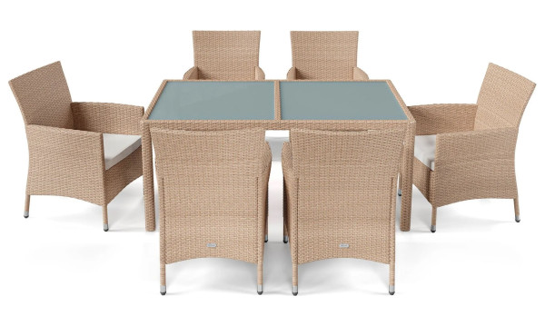 Комплект садовой мебели Di Volio VERONA 6+1 Бежевый-9
