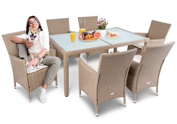 Комплект садовой мебели Di Volio VERONA 6+1 Бежевый-6