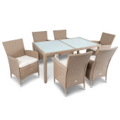 Комплект садовой мебели Di Volio VERONA 6+1 Бежевый