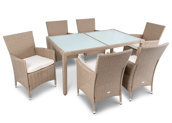 Комплект садовой мебели Di Volio VERONA 6+1 Бежевый-0