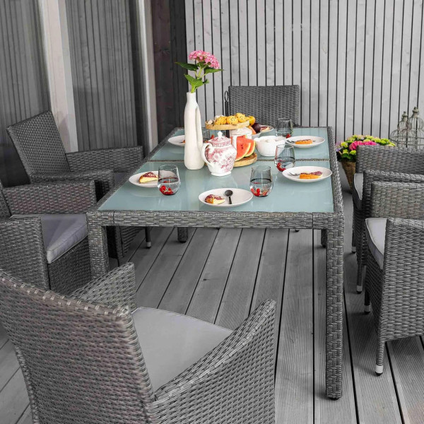 Комплект садовой мебели Di Volio VERONA 6+1 Серый-4