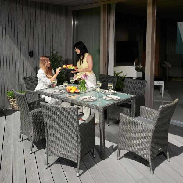 Комплект садовой мебели Di Volio VERONA 6+1 Серый-7