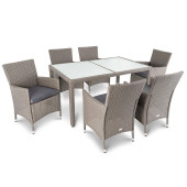 Комплект садовой мебели Di Volio VERONA 6+1 Серый