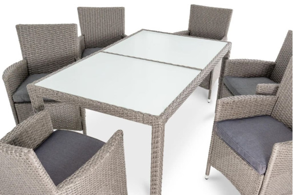 Комплект садовой мебели Di Volio VERONA 6+1 Серый-1