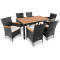 Комплект садових меблів Di Volio VERONA 6+1 Чорний/кремовий-12-thumb