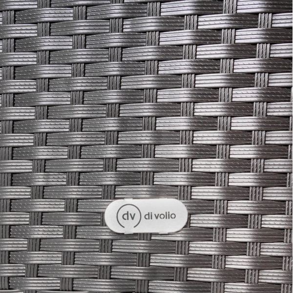 Комплект садових меблів Di Volio VERONA 6+1 Чорний/кремовий-17