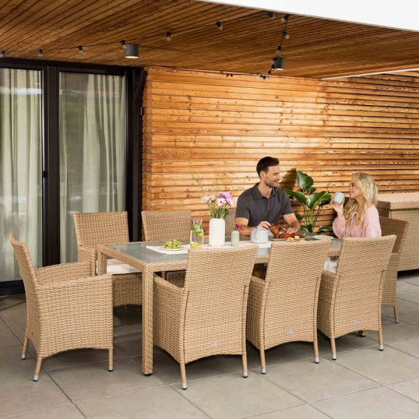 Комплект садових меблів Di Volio VERONA 8+1 Бежевий-5