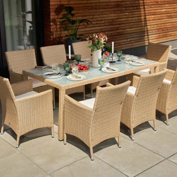 Комплект садових меблів Di Volio VERONA 8+1 Бежевий-12