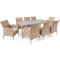 Комплект садових меблів Di Volio VERONA 8+1 Бежевий-17-thumb