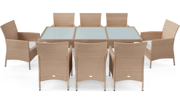 Комплект садових меблів Di Volio VERONA 8+1 Бежевий-18