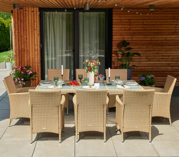 Комплект садових меблів Di Volio VERONA 8+1 Бежевий-2