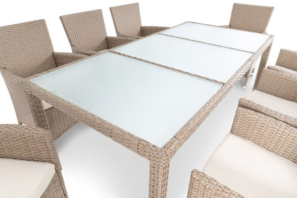 Комплект садових меблів Di Volio VERONA 8+1 Бежевий-7