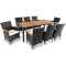 Комплект садових меблів Di Volio VERONA 8+1 Чорний/кремовий-12-thumb