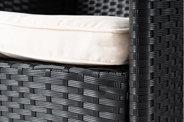 Комплект садових меблів Di Volio VERONA 8+1 Чорний/кремовий-17