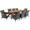 Комплект садових меблів Di Volio VERONA 8+1 Чорний/кремовий-14-thumb