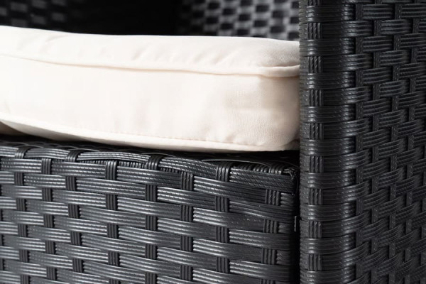 Комплект садових меблів Di Volio VERONA 8+1 Чорний/кремовий-9