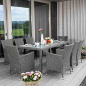 Комплект садових меблів Di Volio VERONA 8+1 Сірий