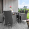 Комплект садових меблів Di Volio VERONA 8+1 Сірий-5-thumb