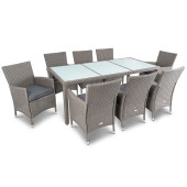 Комплект садовой мебели Di Volio VERONA 8+1 Серый